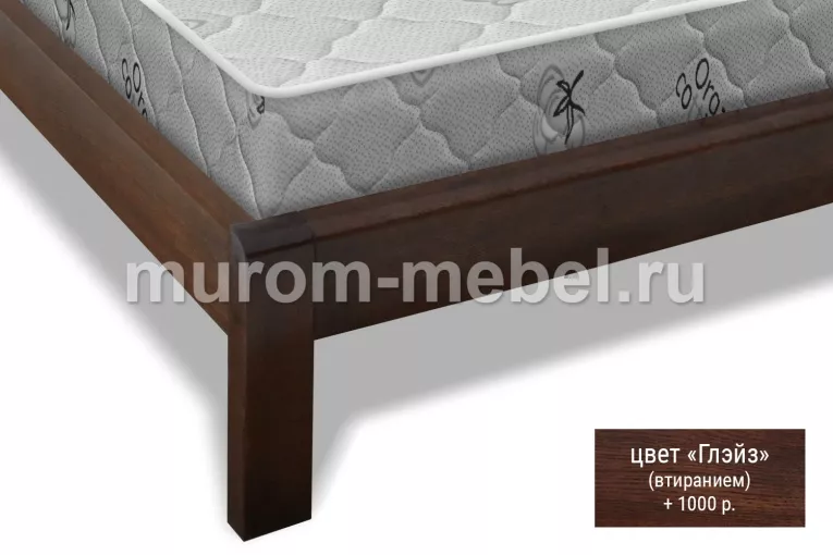 Фото Кровать Рамона из дуба от производителя 'Муром-Мебель'