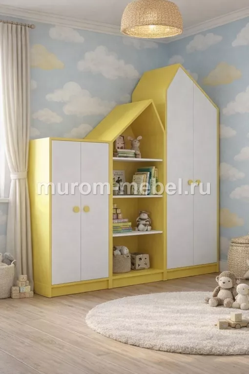 Фото Стенка Теремок, фасады МДФ эмаль от производителя 'Муром-Мебель'