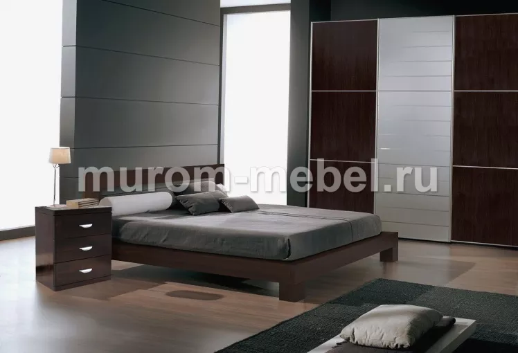 Фото Кровать Витязь из дуба от производителя 'Муром-Мебель'