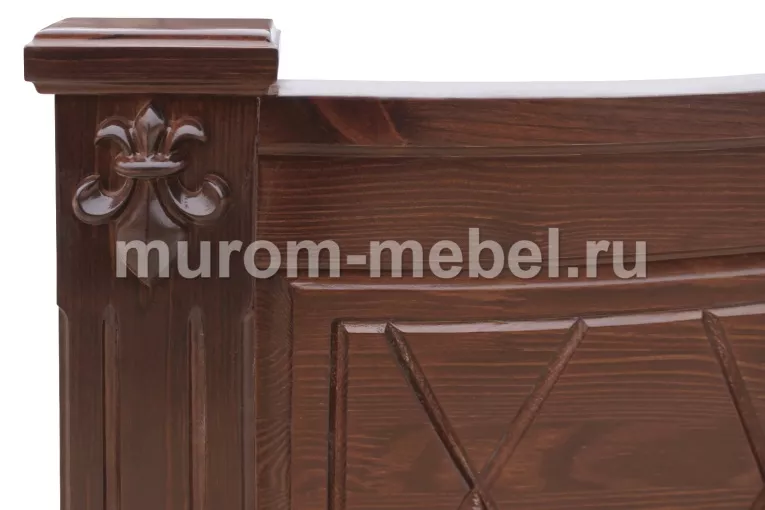 Фото Кровать Стефани из дуба от производителя 'Муром-Мебель'