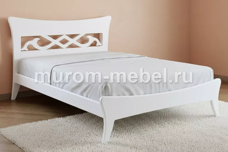 Фото Кровать Сильва из бука от производителя 'Муром-Мебель'