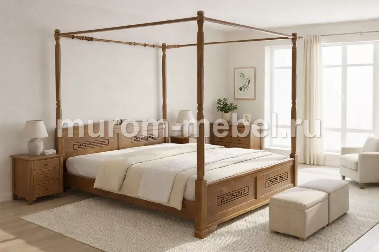 Фото Кровать Афина с балдахином от производителя 'Муром-Мебель'