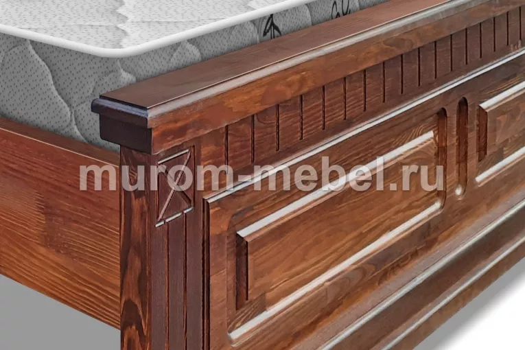 Фото Кровать Флоренция из дуба от производителя 'Муром-Мебель'