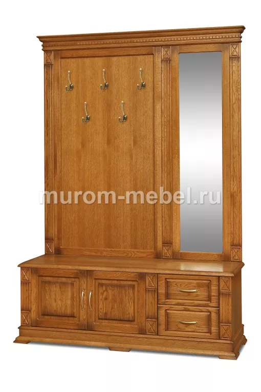 Фото Тумба с вешалкой и зеркалом Флоренция от производителя 'Муром-Мебель'