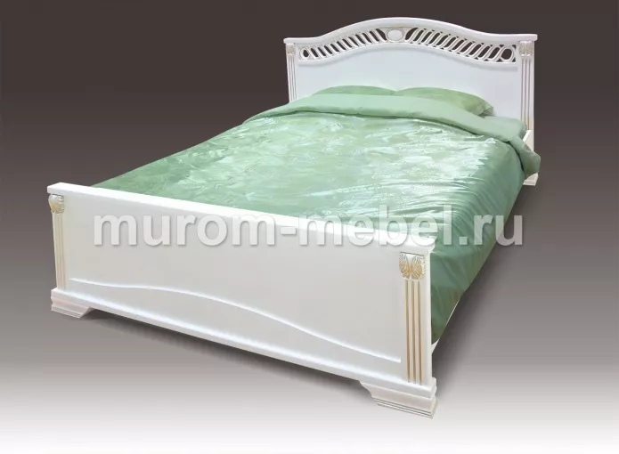 Фото Кровать Оливия из дуба от производителя 'Муром-Мебель'