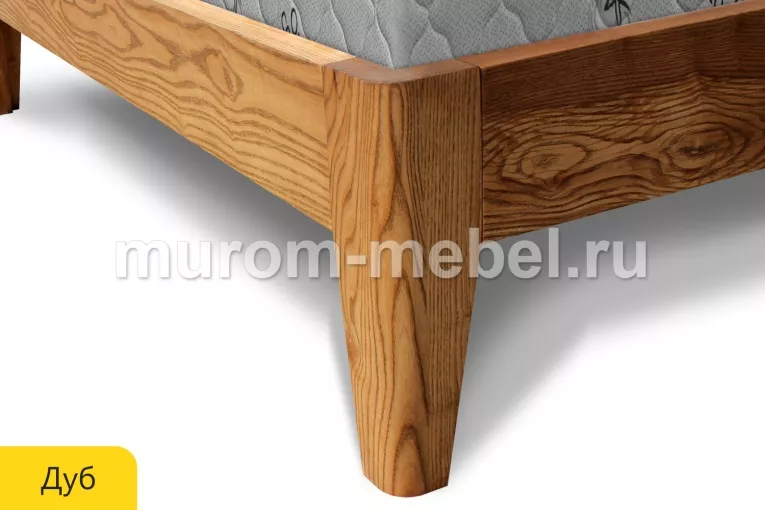 Фото Кровать Данте из дуба от производителя 'Муром-Мебель'