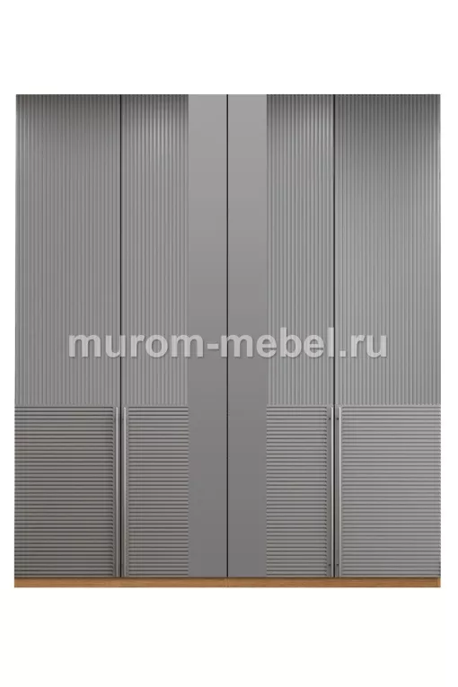 Фото Шкаф Бергамо 4-х ств., фасады МДФ в эмали от производителя 'Муром-Мебель'