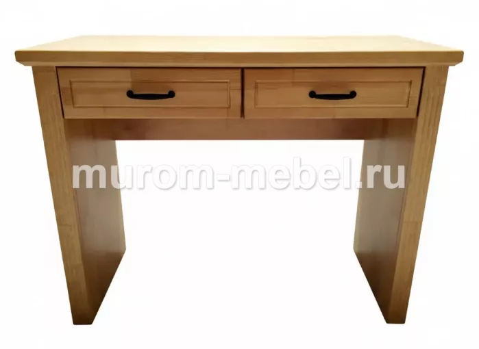 Фото Стол письменный массив сосны, 780x1200x600,цвет: Коричневый 1 от производителя 'Муром-Мебель'