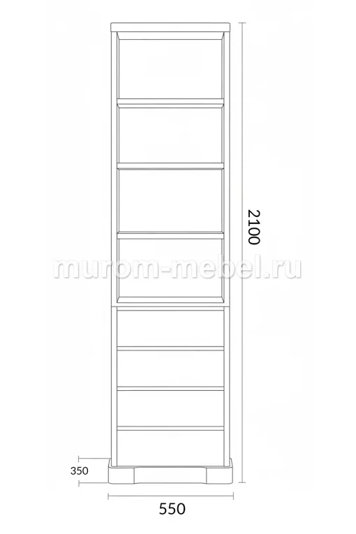 Фото Стеллаж Бали Люкс от производителя 'Муром-Мебель'