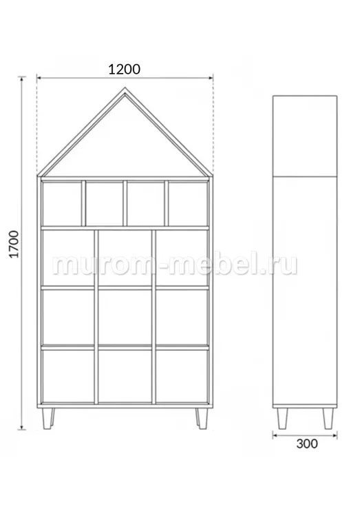 Фото Стеллаж Умка от производителя 'Муром-Мебель'
