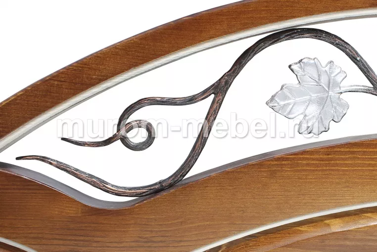 Фото Кровать Амелия из дуба от производителя 'Муром-Мебель'