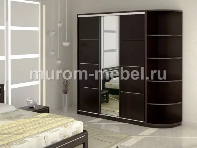 Фото Шкаф-купе 3-х створчатый Вермонт с уголком от производителя 'Муром-Мебель'