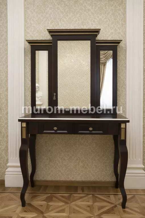 Фото Дамский столик Грета (сосна, резьба береза) от производителя 'Муром-Мебель'