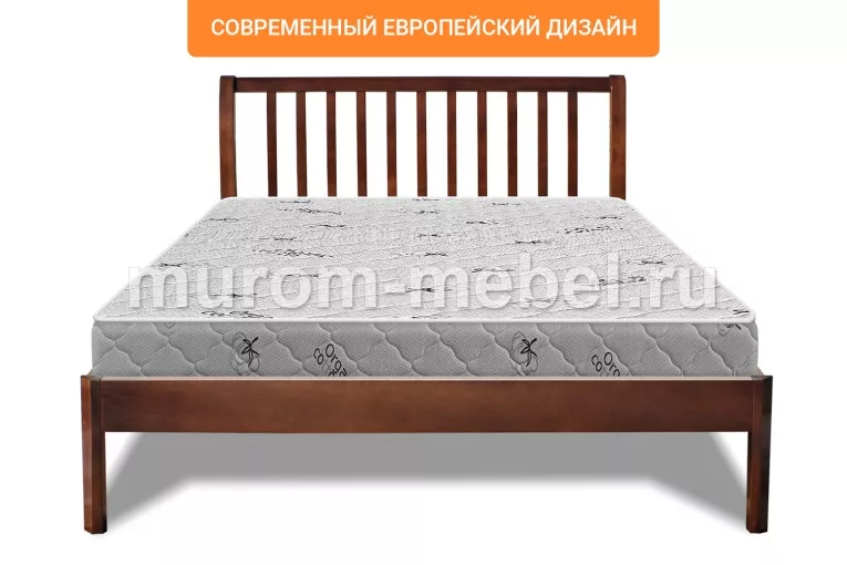 Фото Кровать Беатрис Люкс из бука от производителя 'Муром-Мебель'