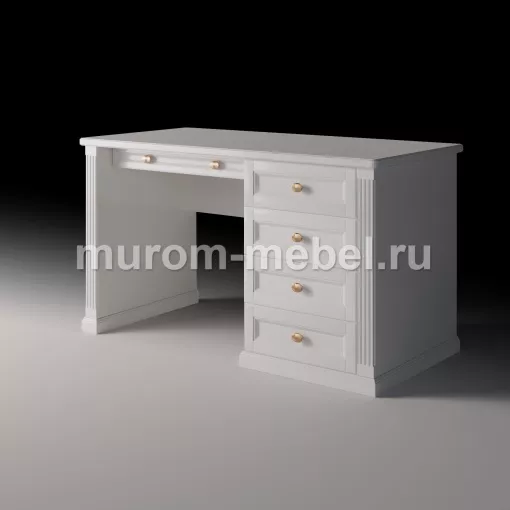 Фото Стол письменный "Валенсия" массив бука, 780x1310x600, цвет - шампань от производителя 'Муром-Мебель'