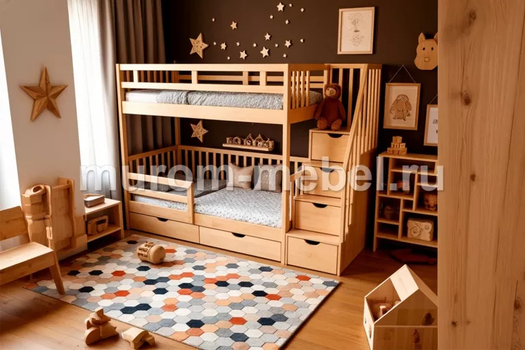 Фото Кровать Волшебный остров от производителя 'Муром-Мебель'