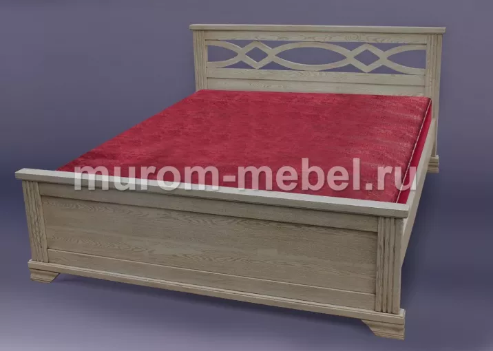 Фото Кровать Лира из дуба от производителя 'Муром-Мебель'