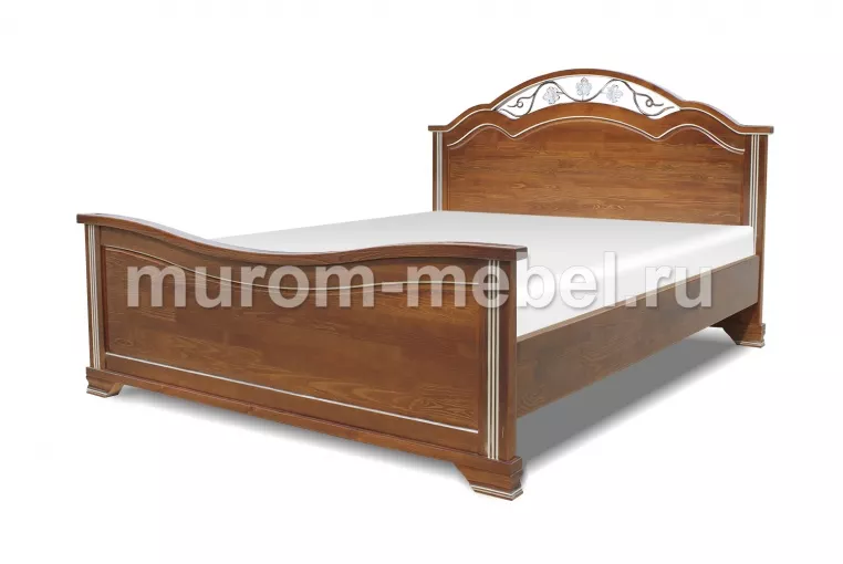 Фото Кровать Амелия из дуба от производителя 'Муром-Мебель'