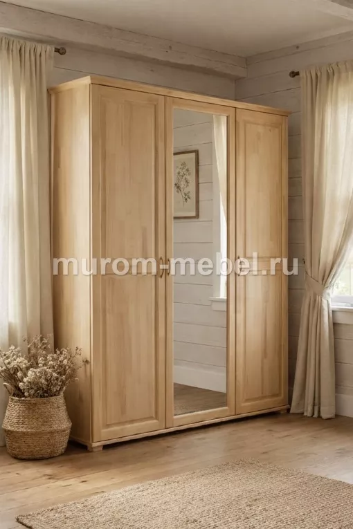 Фото Шкаф 3-х ств. с зеркалом (распашной) от производителя 'Муром-Мебель'