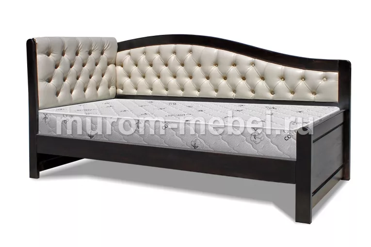 Фото Кровать Вероника Soft-М из дуба от производителя 'Муром-Мебель'