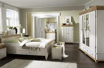 Гармоничная спальня из натурального дерева  Гармоничная спальня из натурального дерева