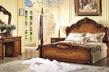 Надежность и красивый внешний вид спален из сосны